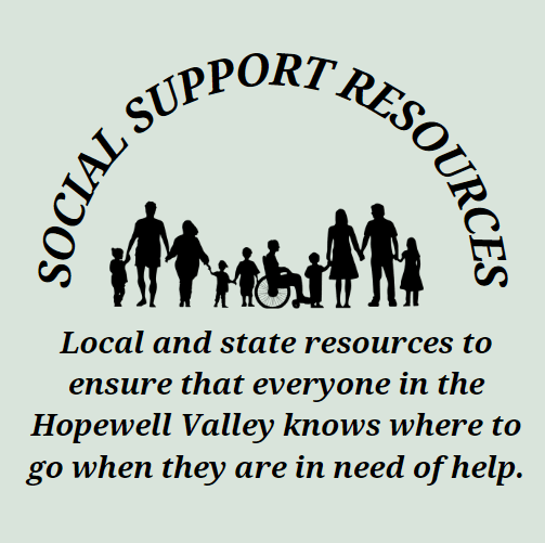 Social Support Resource Brochure widget that links to pdf of full size brochure