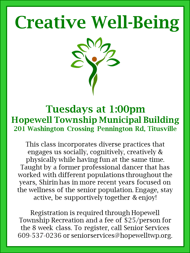 Creative Well-Being Decription Flyer