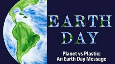 earth day planet vs plastic. An earth Day message