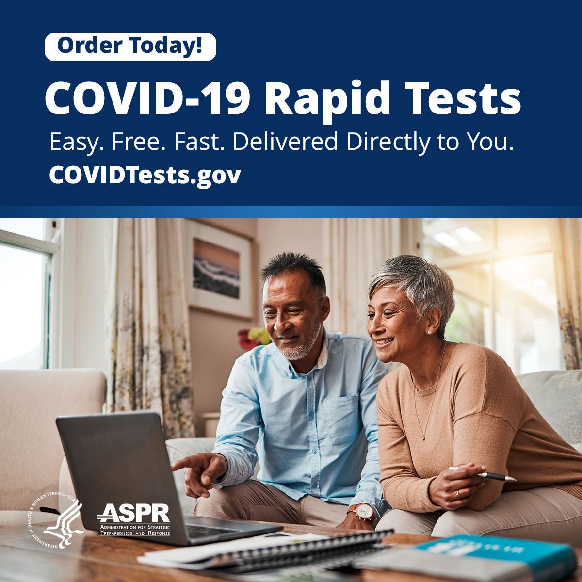 Free covid tests at COVIDTests.gov