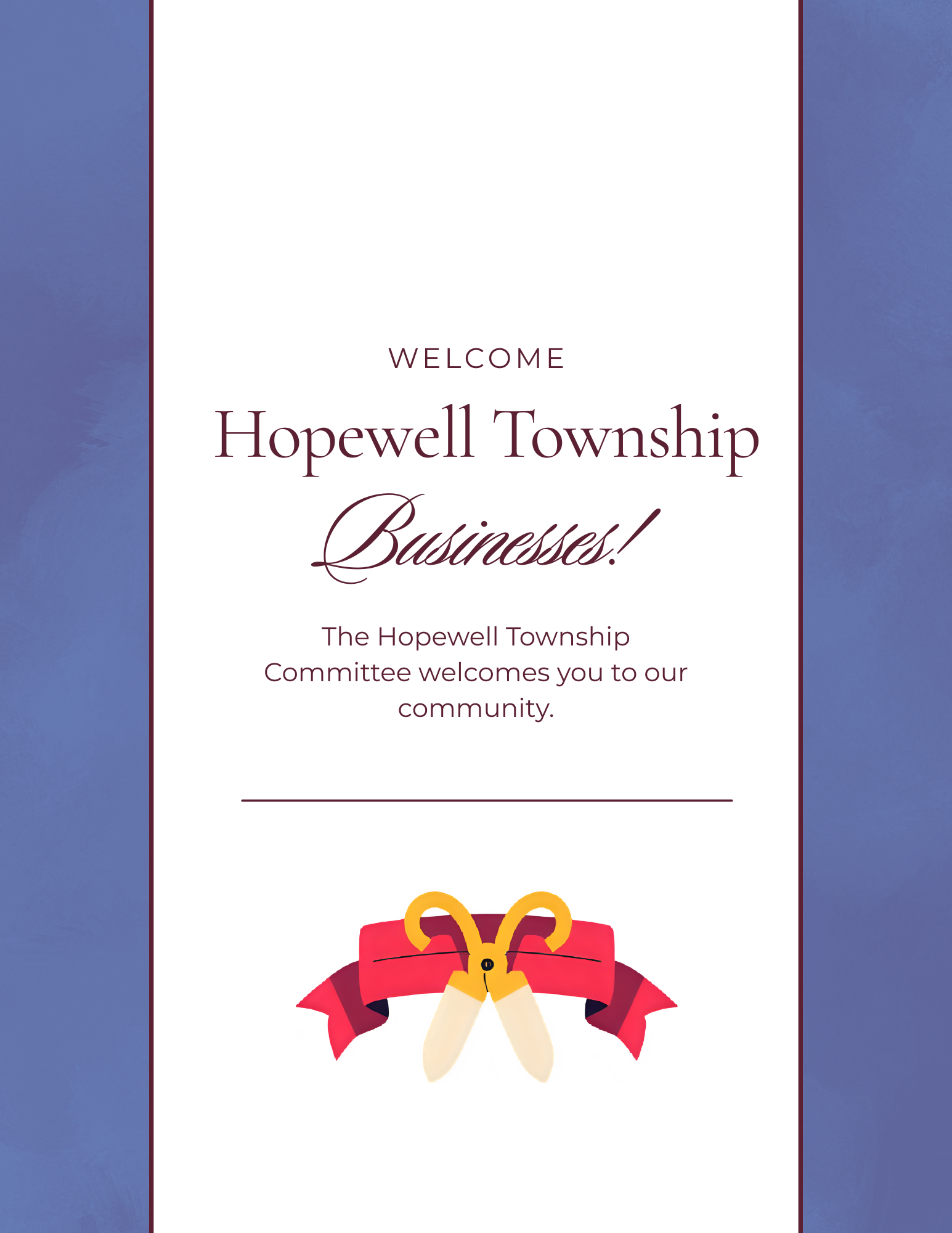 Welcome Hopewell Township Businesses!