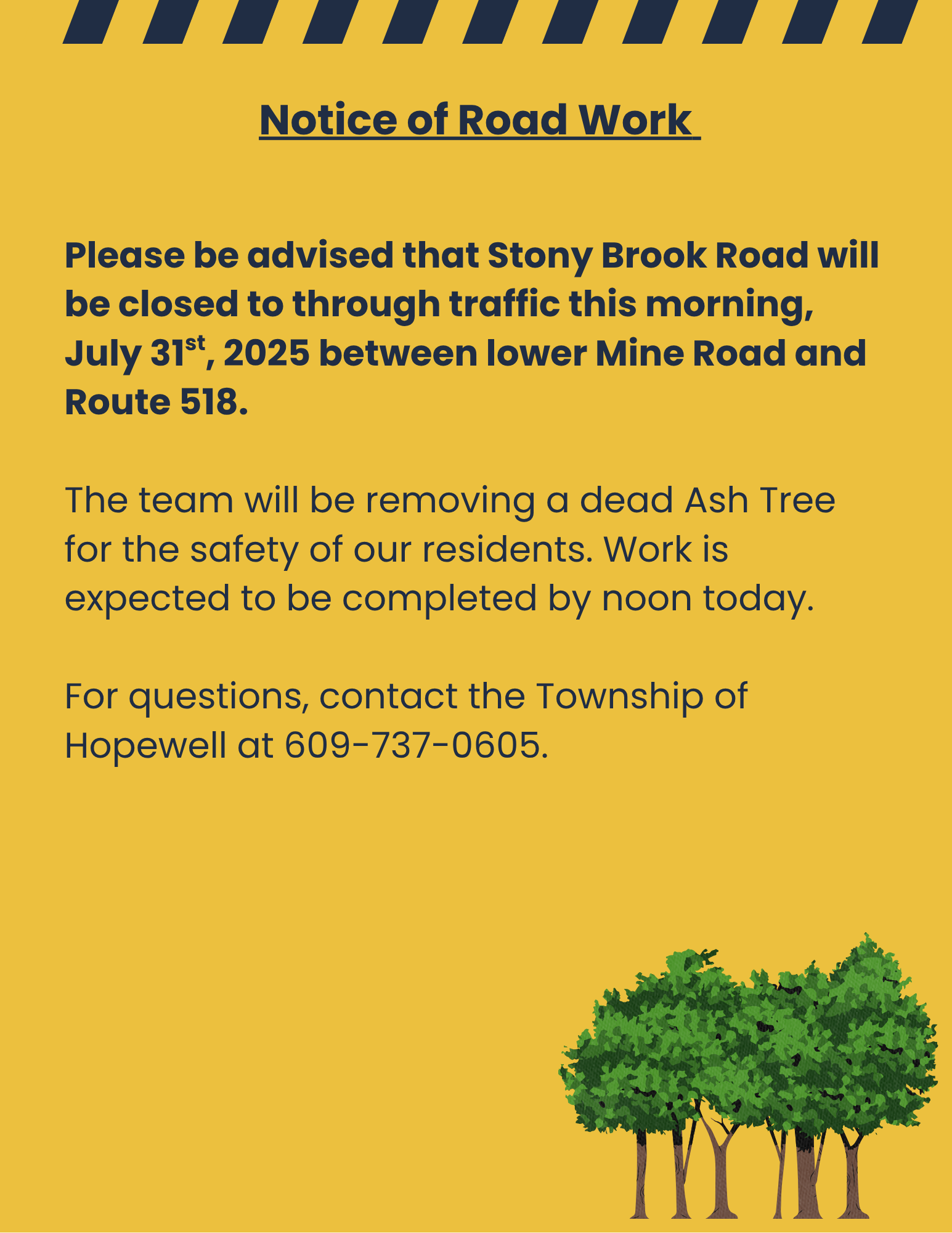 Road Work - Ash Tree 731