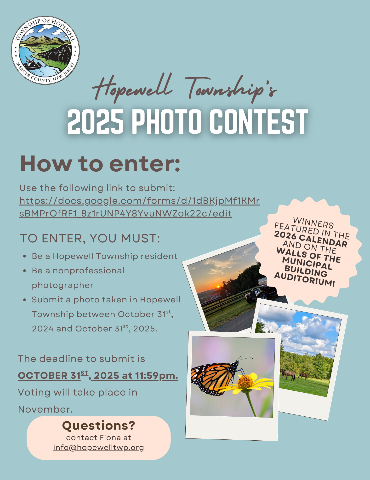 Hopewell Townships 2025 Photo Contest