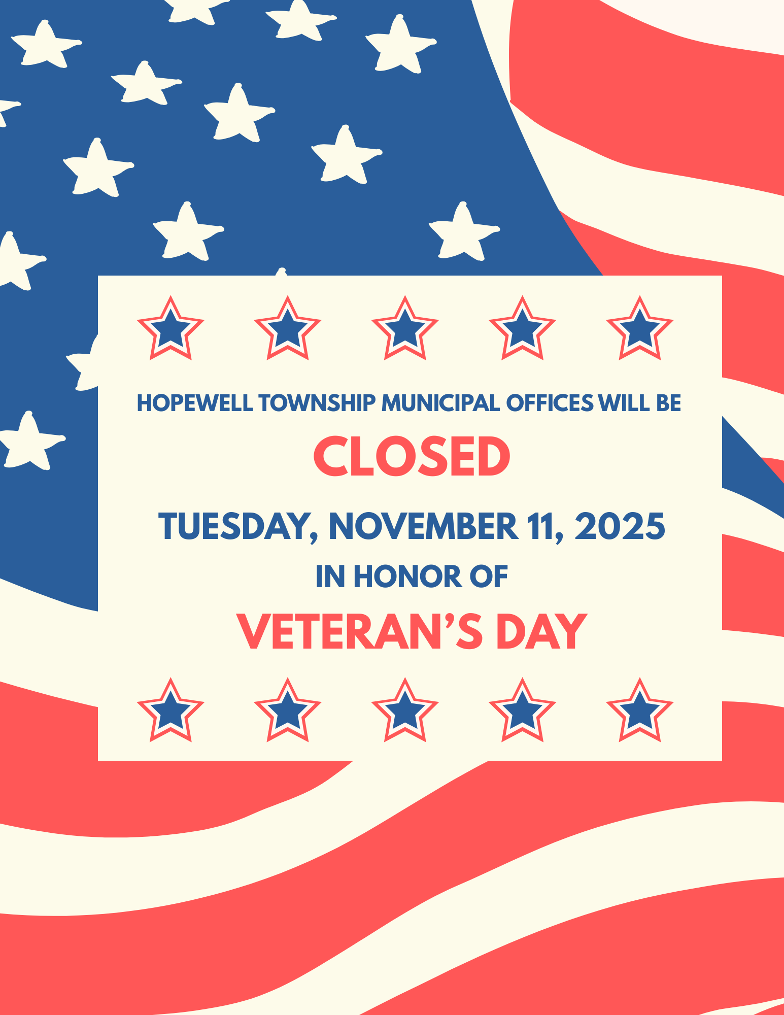 Offices Closed for Veterans Day 2025