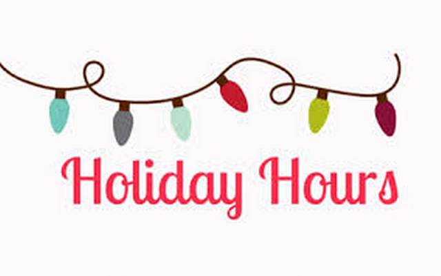 holiday hours