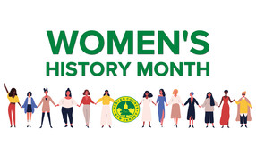 women's history month mercer county logo