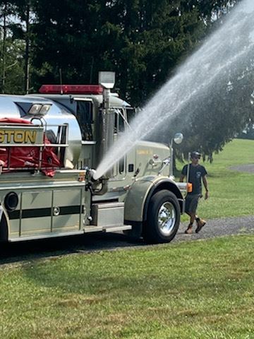 Field Day Pennington fire truck visit