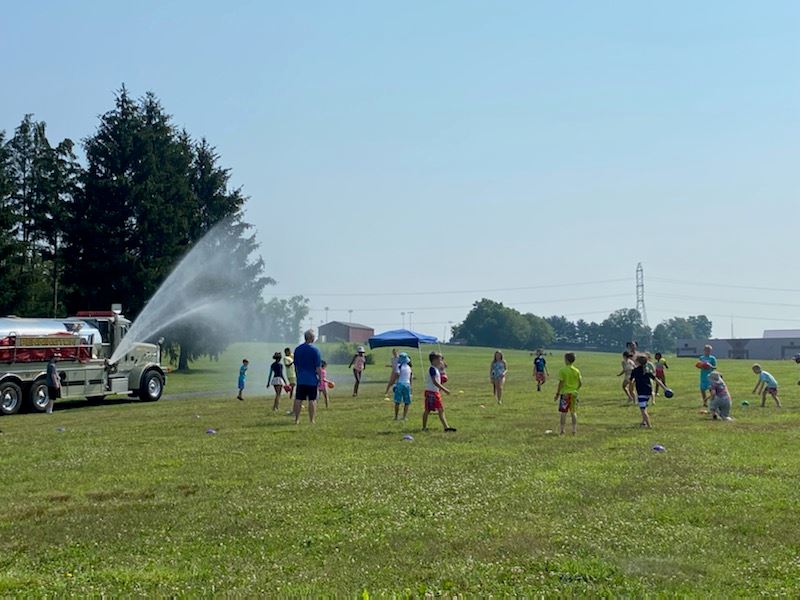 Field Day Pennington fire truck visit