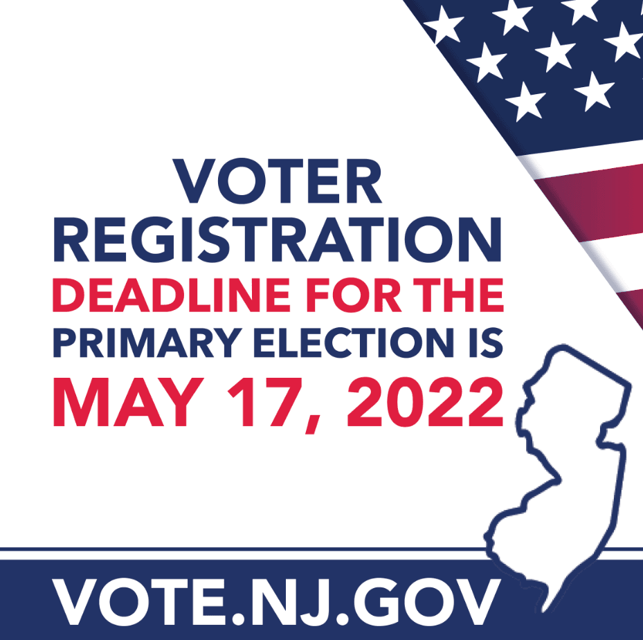 deadline to register to vote in the primary is may 17 with a patriotic stars and stripe theme