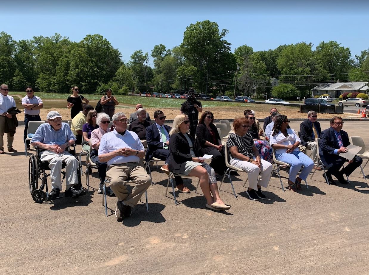 Sr Center announcement crowd