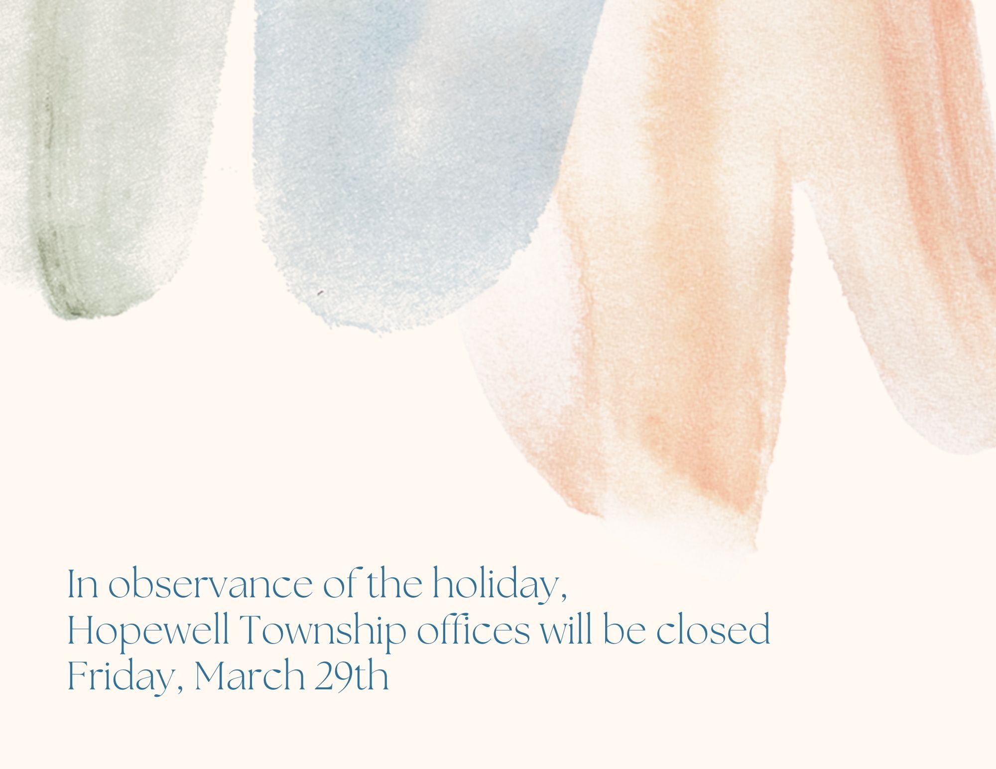 office closed Mar 29