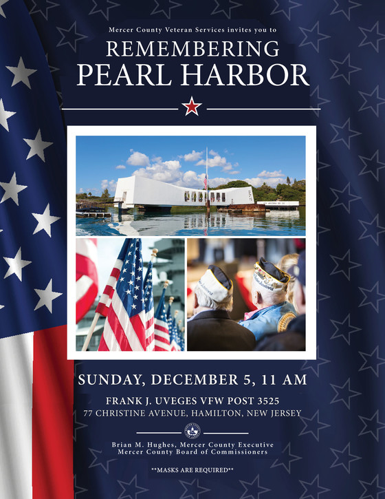 pearl harbor remembrance on Sunday December 5 at 11am at VFW Post 3525 in Hamilton