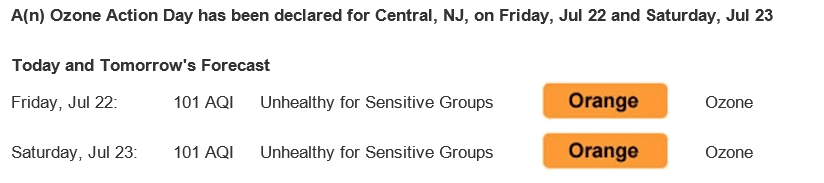 ozone action day july 22 & 23