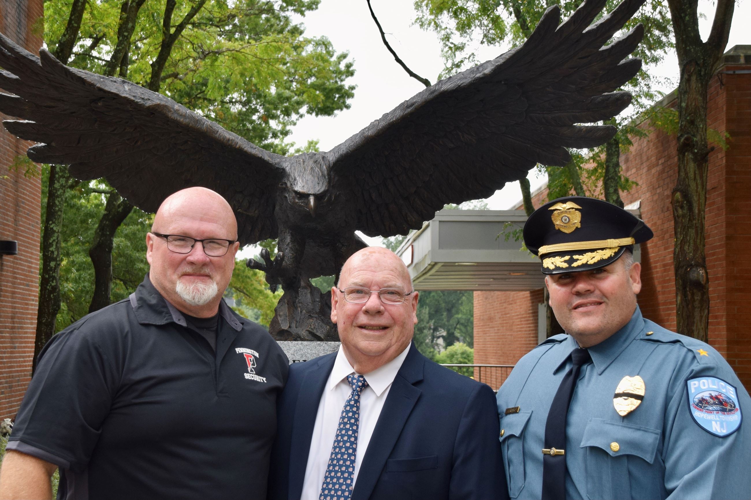 retired Sergeant Daniel McKeown, Retired Chief Michael Chipowski, and current Chief James Rosso